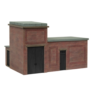 44-0181B Lineside Brick Substation Black (image for) 44-0181B Lineside Brick Substation Black